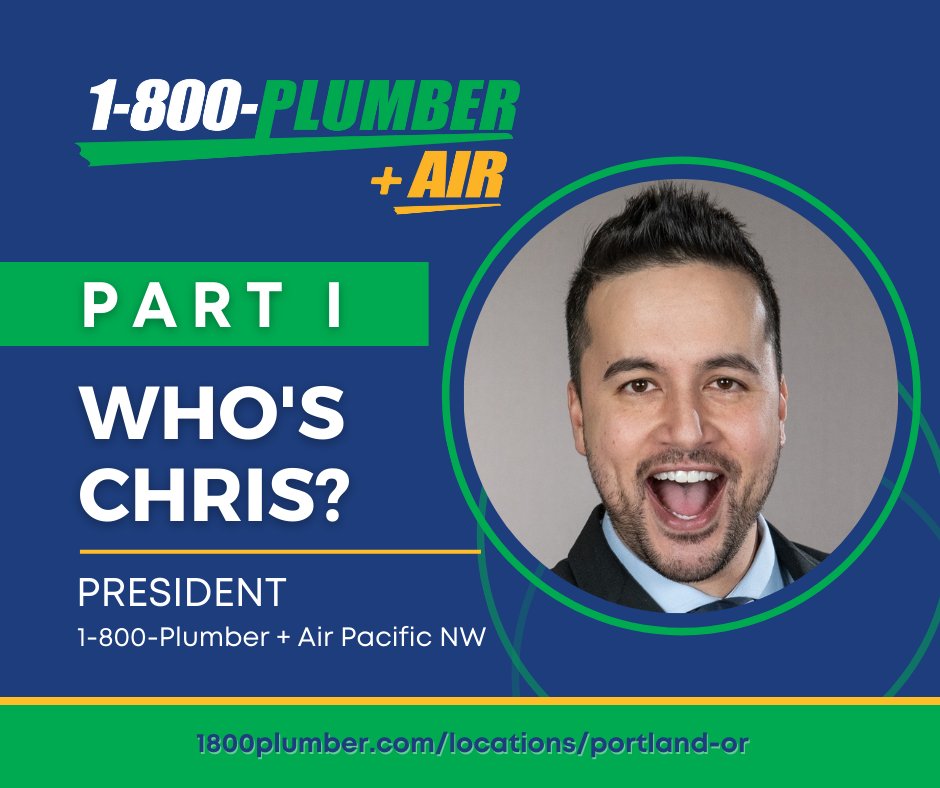 1800PlumberPNw's tweet photo. Who's Chris? Part I
#WhosChris #GettingToKnow #GettingtoknowourPresidentChris #President #plumbing #plumbingservices #1800Plumber #savethewater #plumberofinstagram #plumbingpacificnw #waterheaters #drainclogs #waterremains #earthsnaturalresource #learnwith1800plumber https://t.co/cvX7pXxkgs