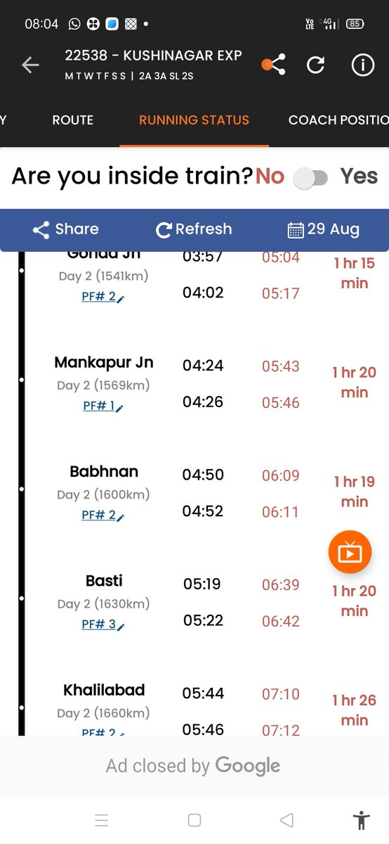 himanshumdubey's tweet photo. @RailwaySeva @RailMinIndia @PMOIndia 
Q ye train late ki jati hai per day...?? https://t.co/ws2nbVXF9V