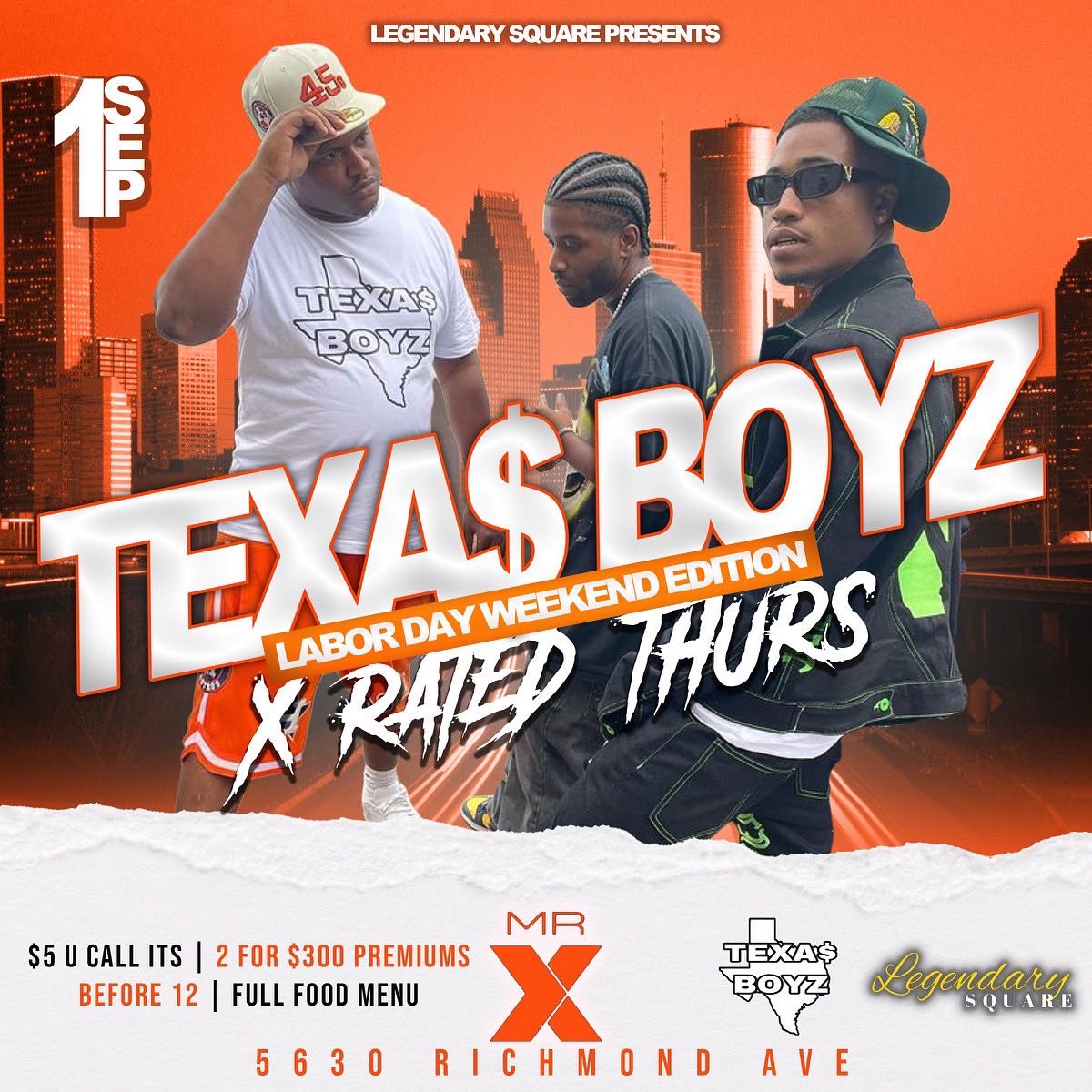 This not practice… we talking game time!!! #LegendarySquare #LaborDayWeekend Edition is officially activating this Thursday night at Mr X w/ <a href="/TEXASBOYZHTX/">TEXAS BOYZ</a> LIVE for #XRatedThursdays 🔥🤘🏽
