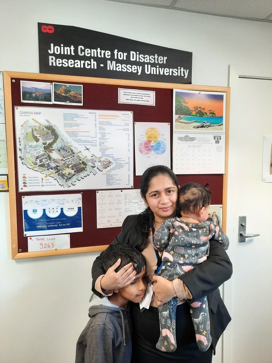 RangikaN's tweet photo. Attended a conference and presented with my two kids (7 years and 6 months). They both are sick. Had several sleepless nights. Big thank to my husband supporting me behind the scene ❤️ @AcademicChatter @MasseyUni #PhD #mother @MasseyHumSocSci https://t.co/k8ZSQvfQTP
