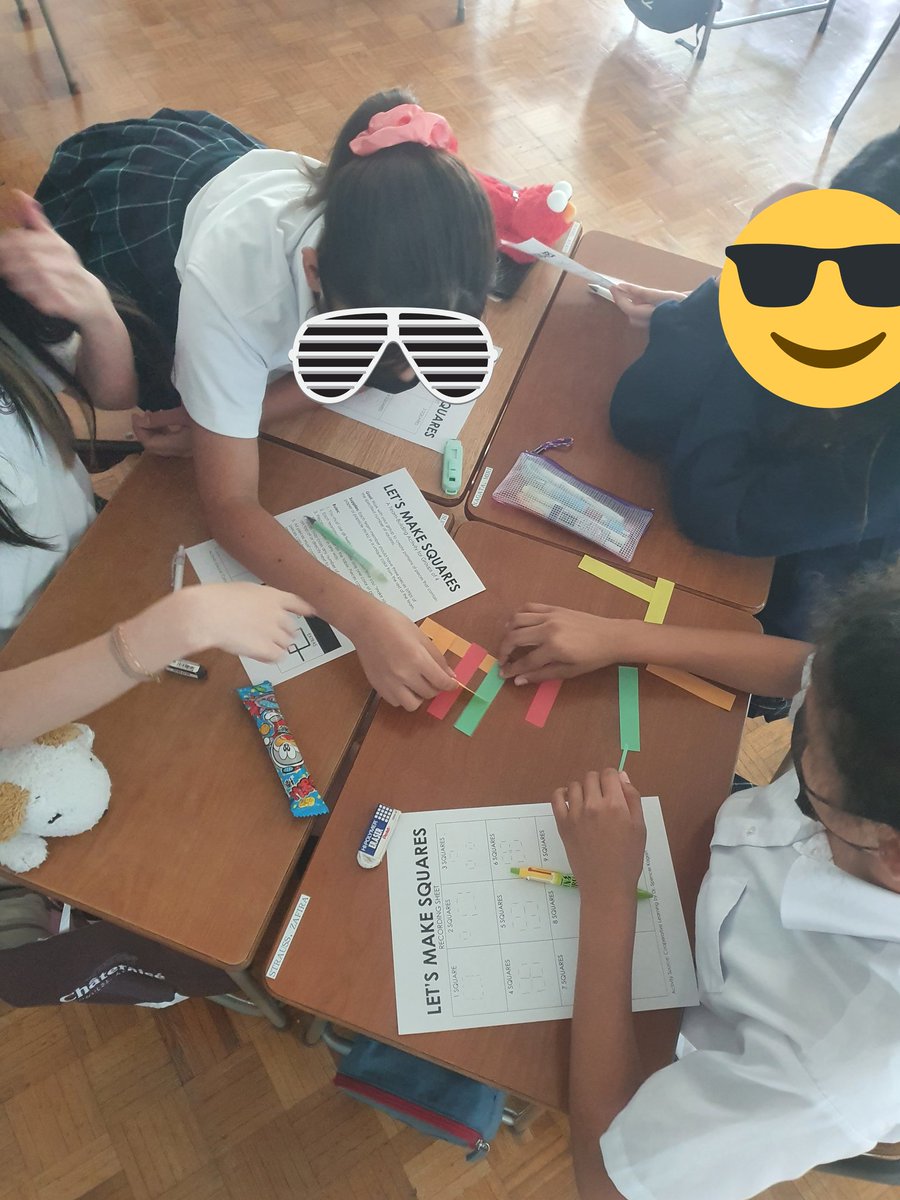 mathdunnright's tweet photo. Let's make squares! This worked great with my 7s, promotting, group work, spatial awareness and amazing math discussions! The great debate over whether or not it was a square! Thanks @mathequalslove for the idea! #sispride #girlsdomath #iteachmath #talkinginmath #morethanoneway https://t.co/ege97fi94o