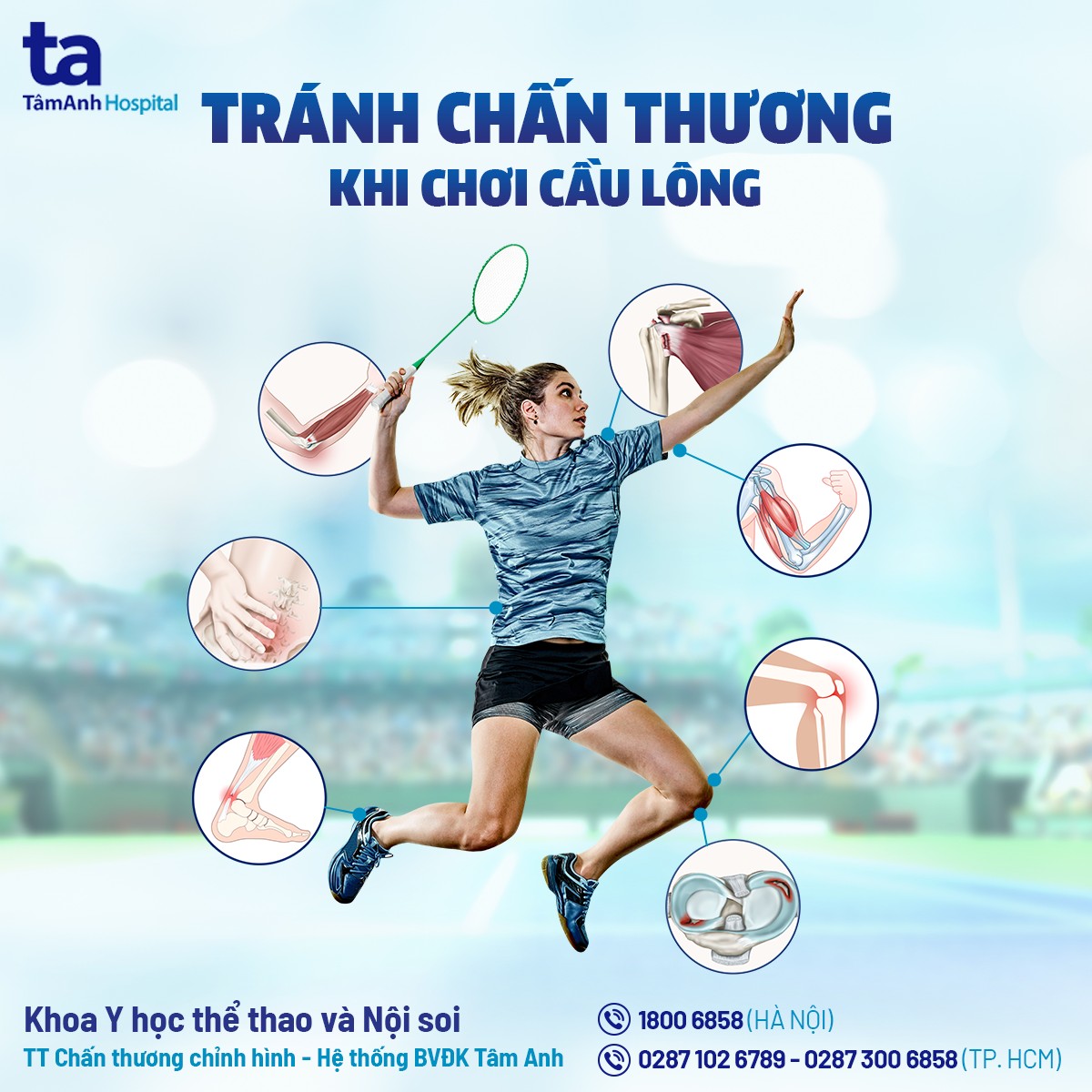 YhocthethaoTA's tweet photo. 💥 Chấn thương khi chơi cầu lông, làm sao để tránh?
👉 Xem chi tiết tại: https://t.co/GEpsVH6x5R
#Benhvientamanh #Tamanhhospital #Chanthuong #Thethao #Caulong #Youtube #Video #Hoidap #Suckhoe #Luuy https://t.co/4C9EUGxhBd