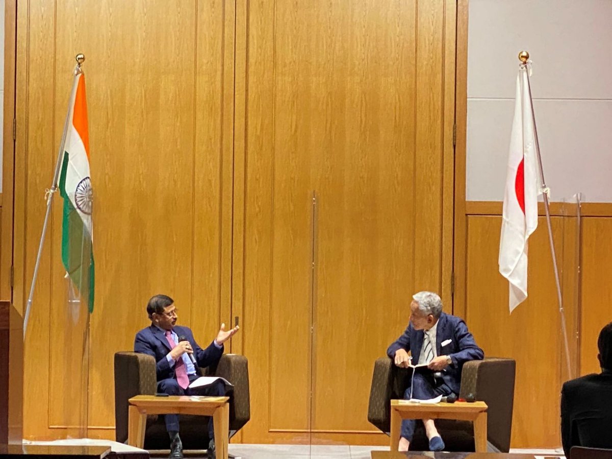 IndianEmbTokyo's tweet photo. On August 4, 'Action with India' business seminar was held. H.E. Ambassador Sanjay Kumar Verma participated in an interactive session with Prof. Seiichiro Yonekura where he highlighted the attractiveness of Indian market for Japanese investors. 

@AmritMahotsav #IndiaJapanAt70 https://t.co/2tkdaAasLa