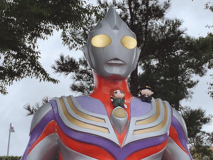仙台に向け北上中〜ウルトラマンのいるSAで軽くごはん! 