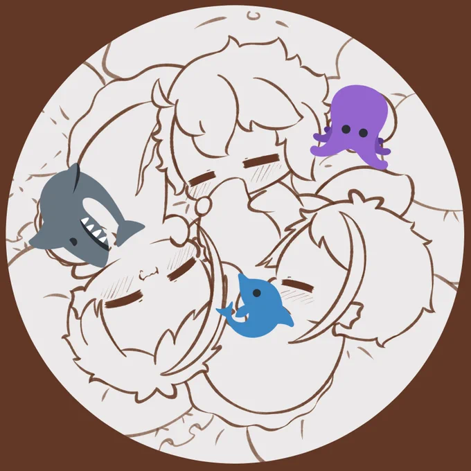 10月イベのノベルティ稚魚ちゃんズ(๑ ́ᄇ`๑) 