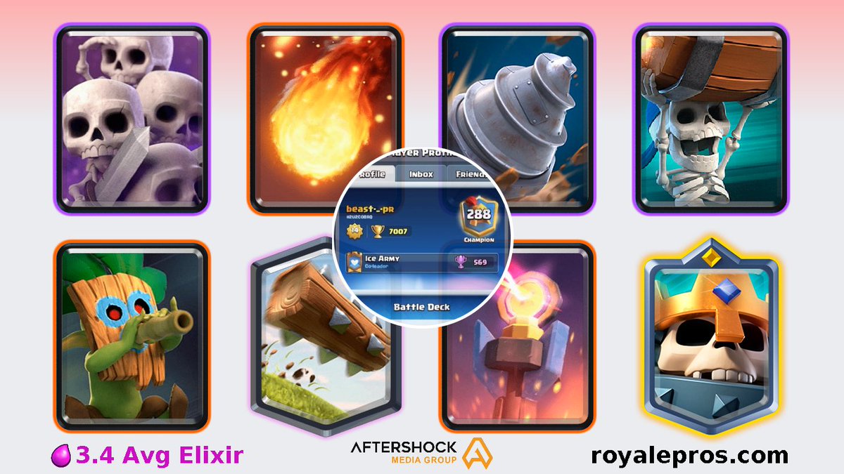 .<a href="/BeastprCR1/">Beast-_-pr CR</a> has won grand challenge on 31/08/2022 10:37:59 SGT [Skeleton Army,Fireball,Goblin Drill,Wall Breakers,Dart Goblin,The Log,Inferno Tower,Skeleton King]

Deck: link.clashroyale.com/deck/en?deck=2…

GC Logs: royalepros.com/viewprofile/R9…

Powered by @ AMGinfluence