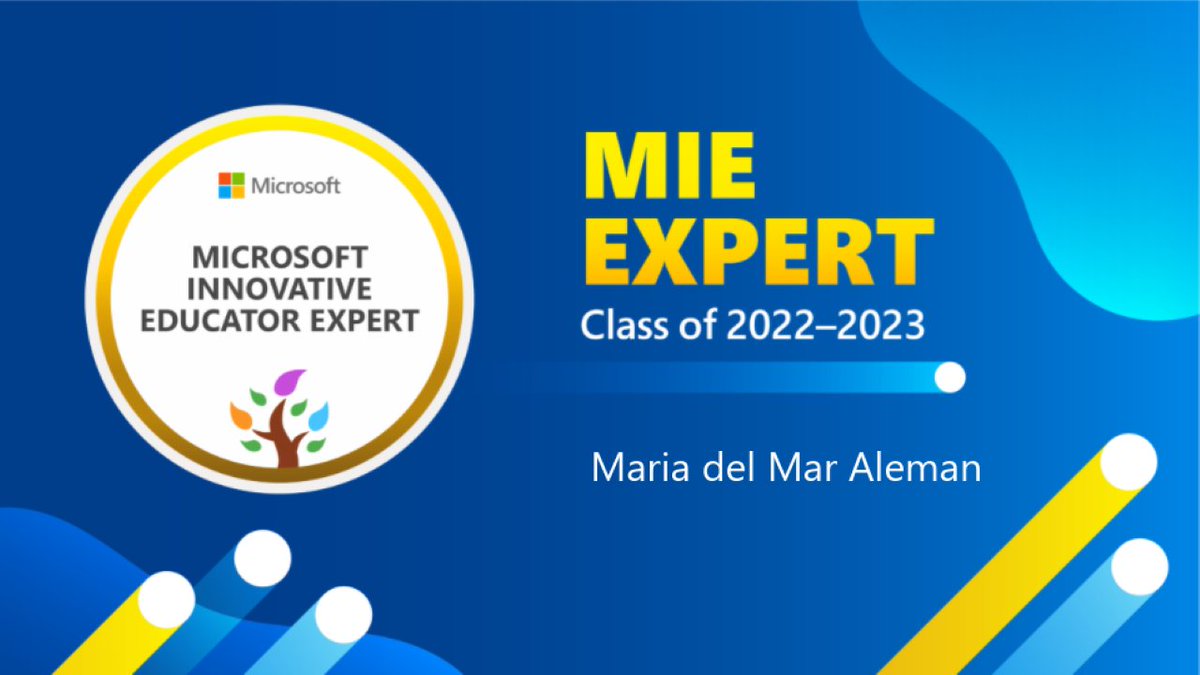 MarAlemn5's tweet photo. "This year will be amazing. So excited to be selected as an MIE Expert for 2022-2023 #MicrosoftEdu #MIEExpert." https://t.co/kbLuRCR3sp