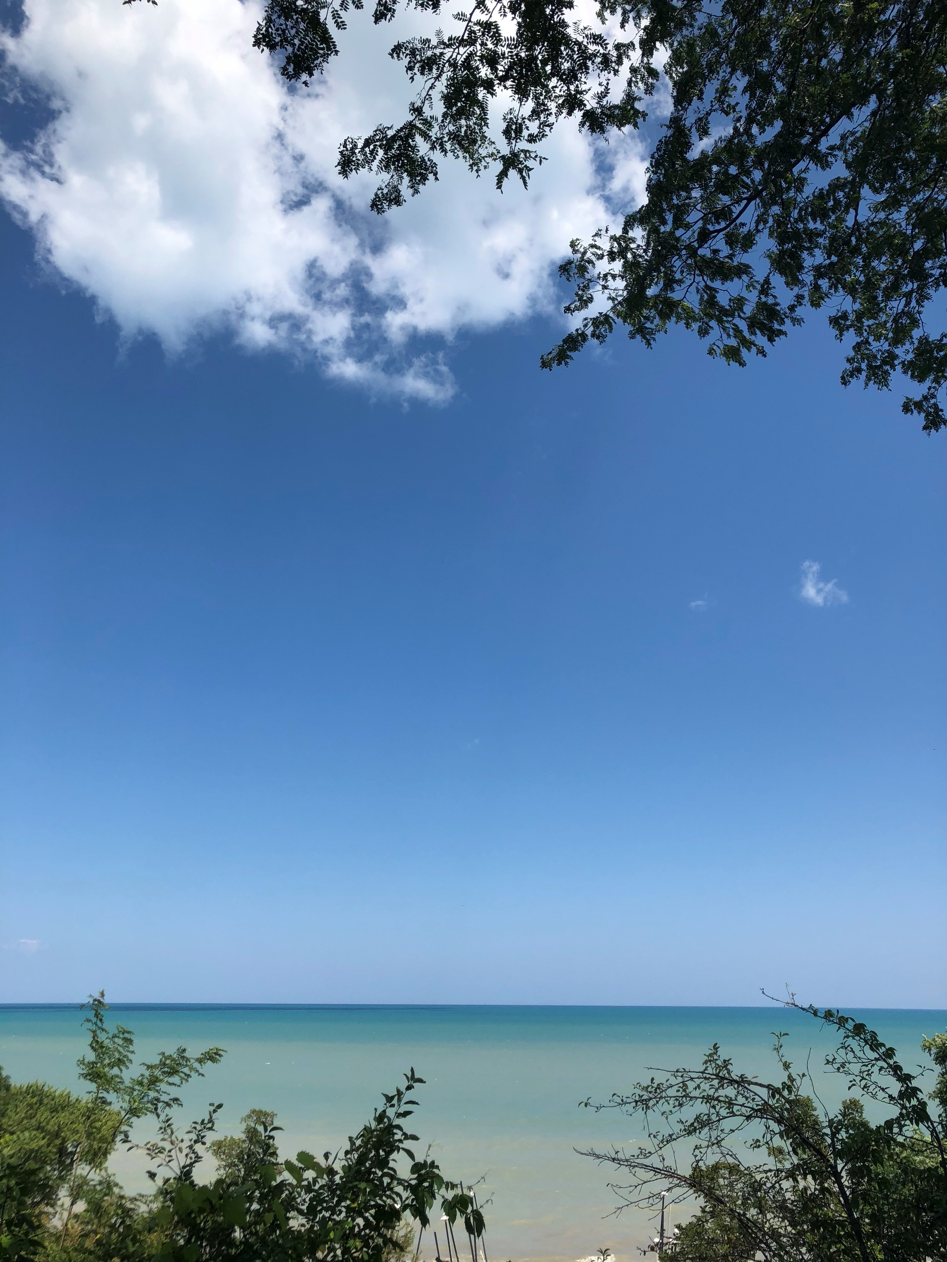 A photo of the ocean