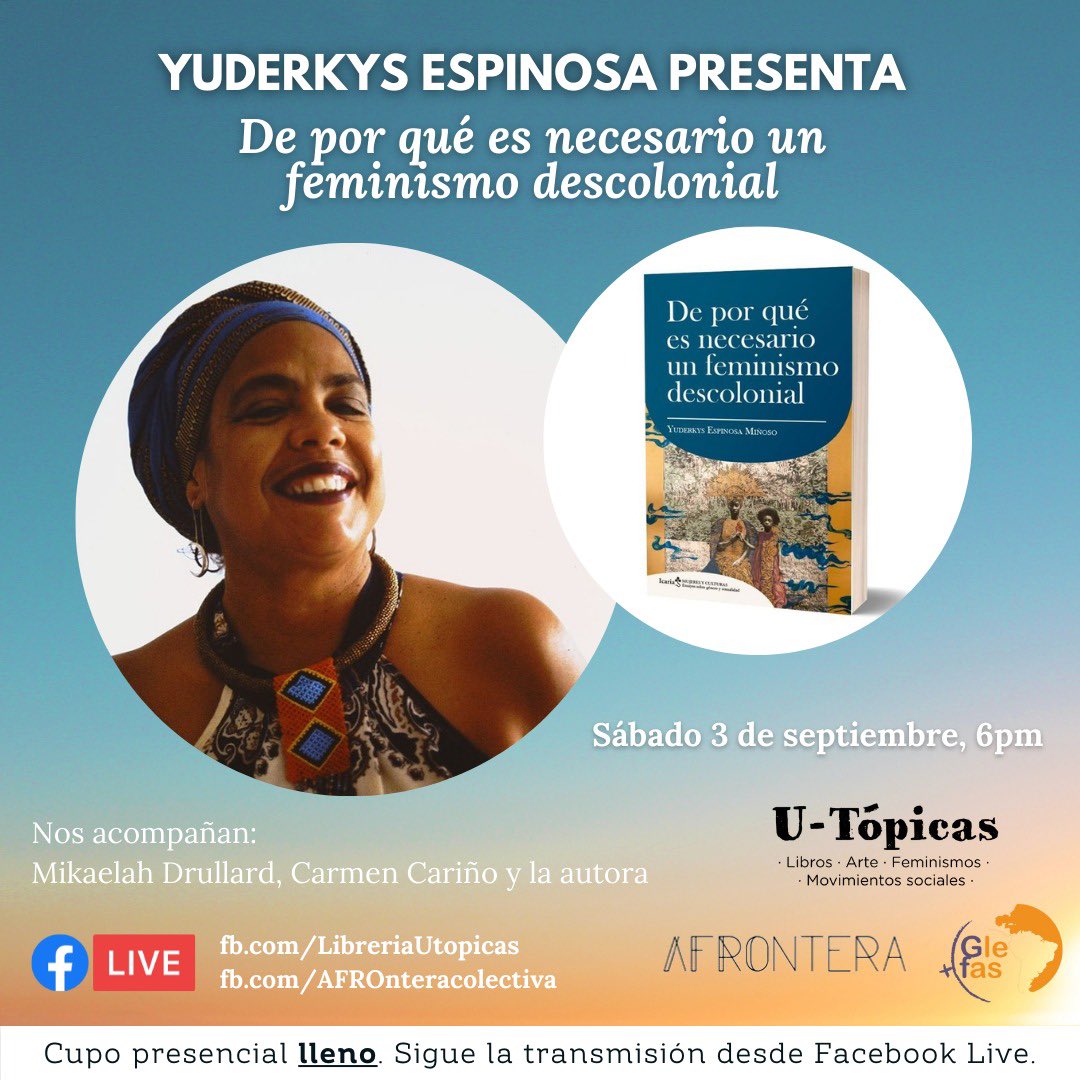 AFRO_ntera's tweet photo. El cupo está lleno!! Pero los vamos a transmitir por el Facebook de @u_topicas y #AFROntera ❤️🔥❤️🔥❤️🔥 https://t.co/030MDNor0X