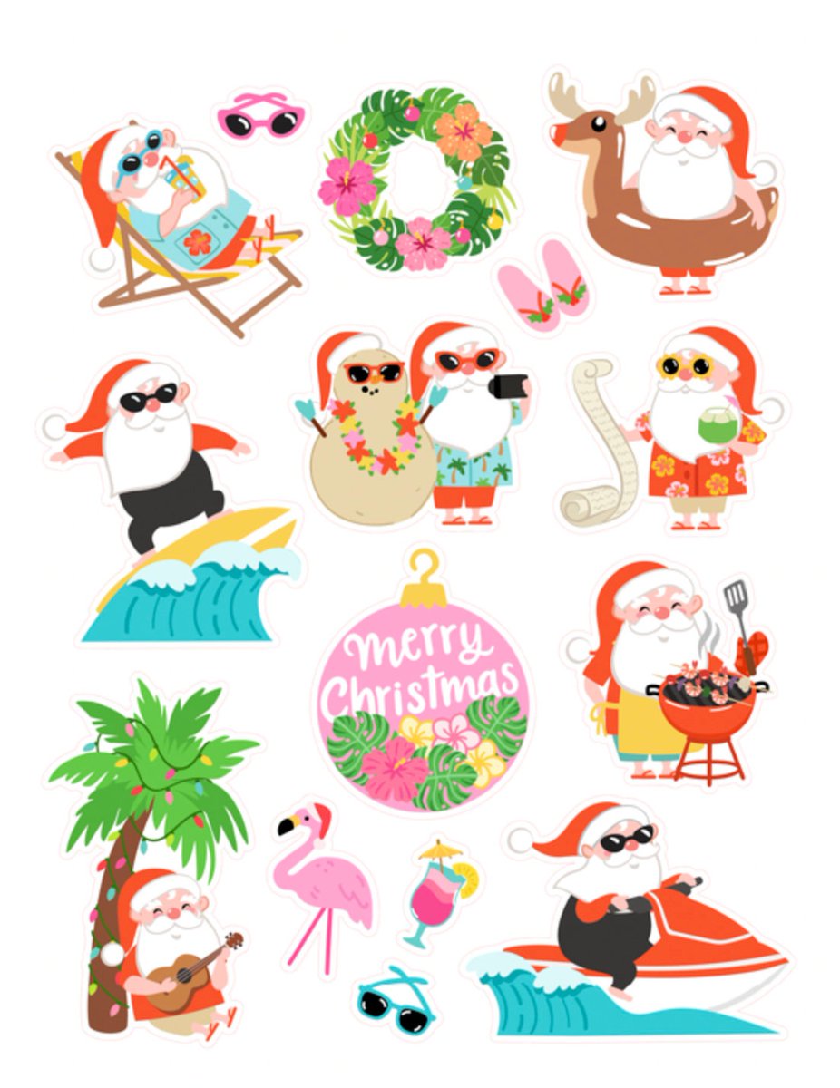 ngearydev's tweet photo. Beach Santa Sticker , Holidays , Christmas , Vacation , Flamingo , Christmas in July , Lights
 #Christmas #Flamingo #Holidays #Sticker #santa #JulyLights #Vacation #AAmazingPaperCraft #EtsyEmail

👉https://t.co/DrOWFsLHQ3 https://t.co/UkcfiWVvil