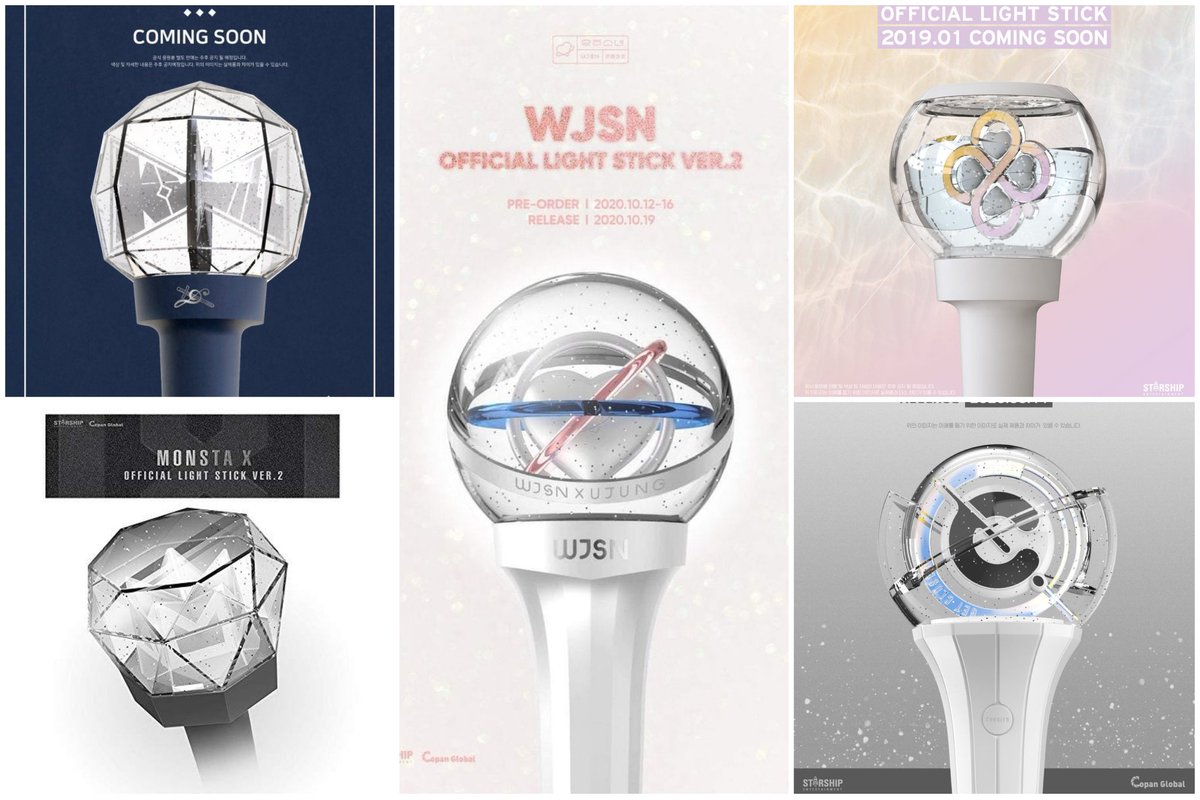 MiniTaeMo's tweet photo. Starship artist's lightsticks💕 https://t.co/s0PVcYWQAu