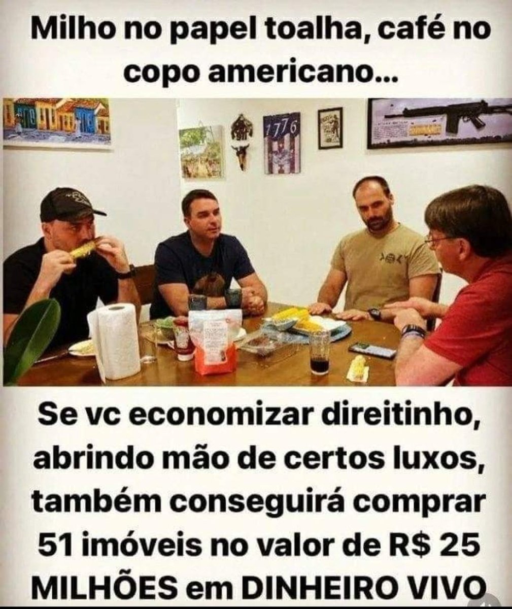 Rodrigo_Mario's tweet photo. @veramagalhaes Acho que os Bolsonaros terão que dar explicações a justiça...
PORQUE USAM DINHEIRO VIVO PARA COMPRAR IMÓVEIS?
O POVO QUER SABER!
#ForaBolsonaro
#Corrupção
#InvestigaPF
#respondebananinha
#RespondeBolsonaro https://t.co/92g3HHn0A9