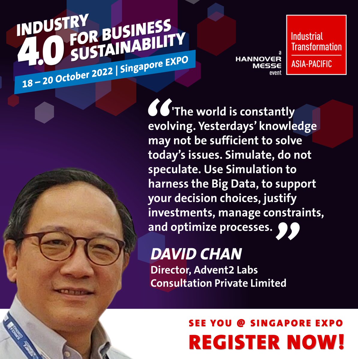 [MEET OUR EXHIBITORS 🤝💼] We are delighted to welcome Advent2 Labs, a consultant service provider focusing on operation and process improvement as our exhibitor this year!
.
Meet them @ ITAP 2022, REGISTER NOW: bit.ly/3a3ZsHs
.
#ITAP2022