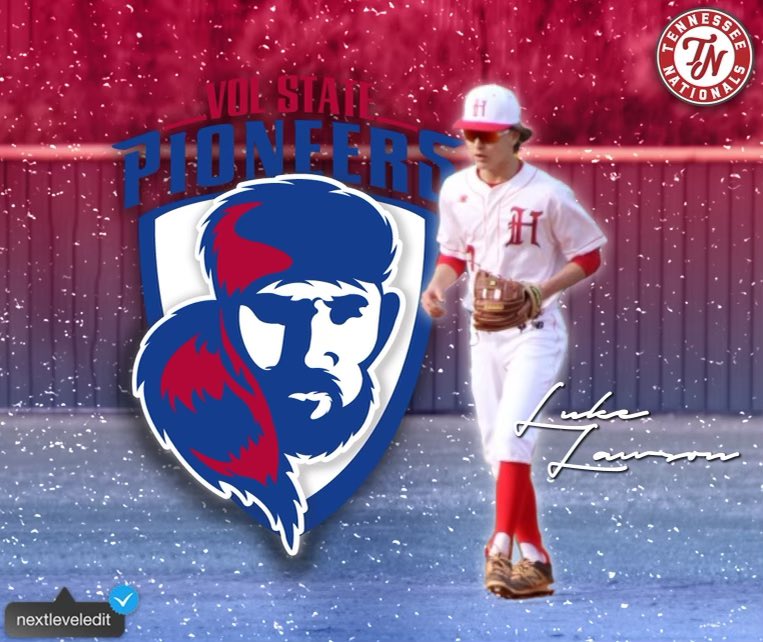 I am beyond blessed to announce that I will be continuing my athletic and academic career at Vol state Community college. I would like to thank the lord, my family and my coach for helping me achieve this dream.#gopioneers <a href="/VSCCPioneersBSB/">Vol State Baseball</a> <a href="/TNNationalsBB/">NATS Baseball</a>