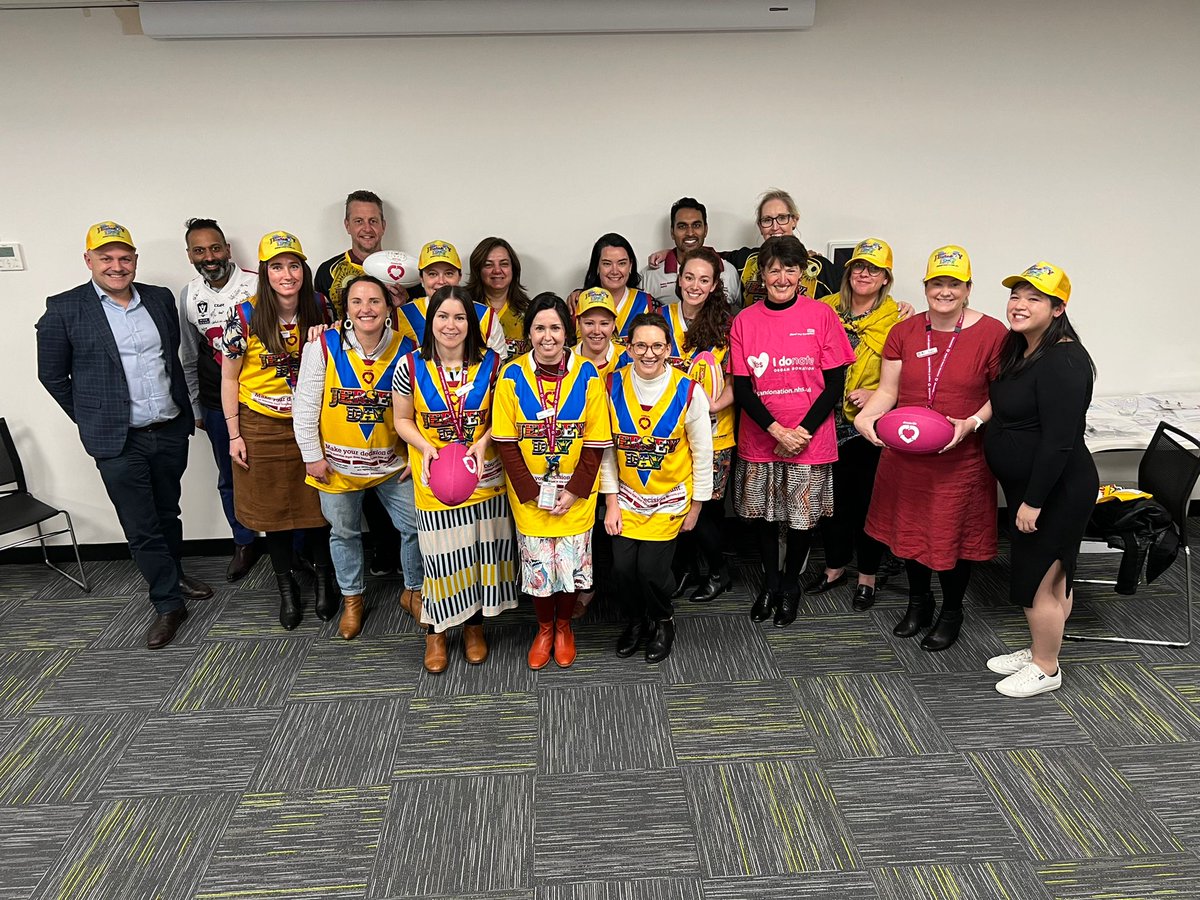 DonateLifeToday's tweet photo. Our DonateLife Victoria team is getting excited for Jersey Day this Friday. How is your workplace getting involved?

#jerseyday #donatelife @jerseydayau https://t.co/kdrp8U1pEU