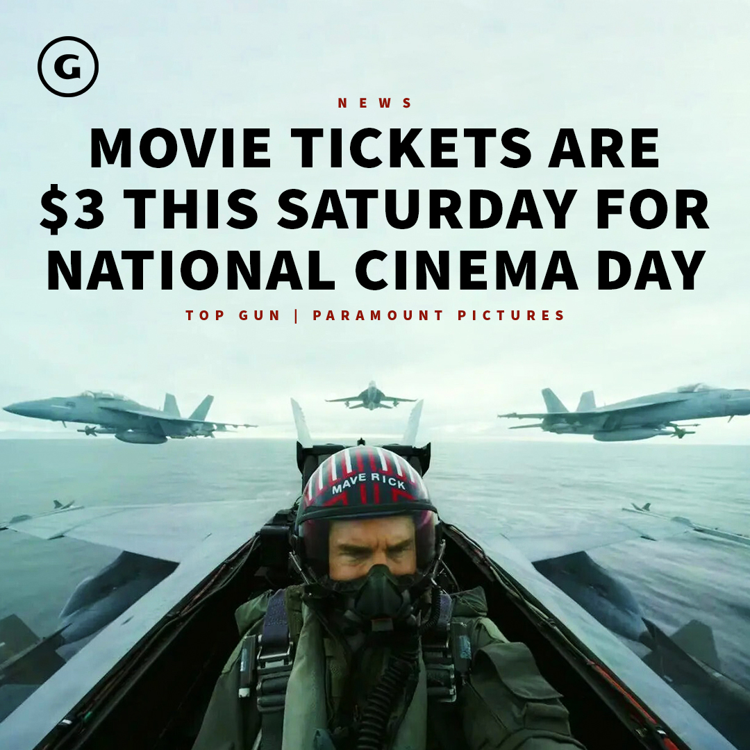 GameSpot's tweet photo. Save BIG this Saturday thanks to National Cinema Day! https://t.co/mY4xGVn0XY