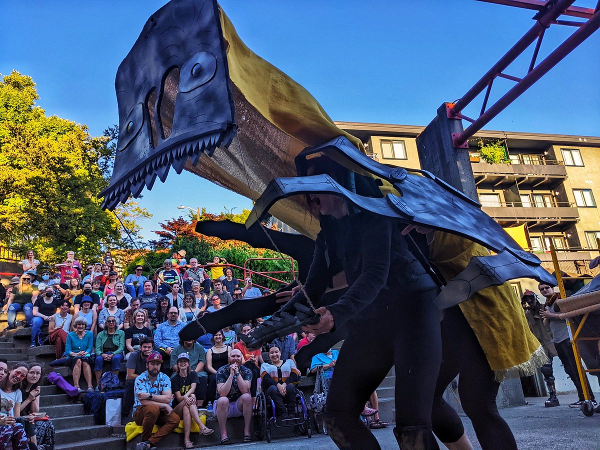 It's the Rancor from the <a href="/hello_earth/">Hello Earth</a> community theatre production of #warsoutdoors final show on the 28th of August.