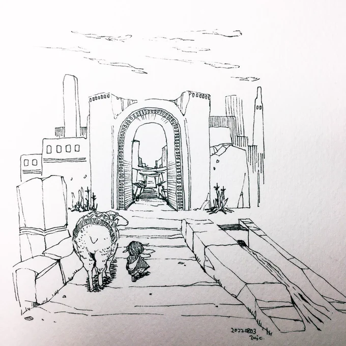 #今月描いた絵を晒そう  #Pavot
 他にも描きましたのでメディアご覧頂けたら嬉しいです🐑✨ 