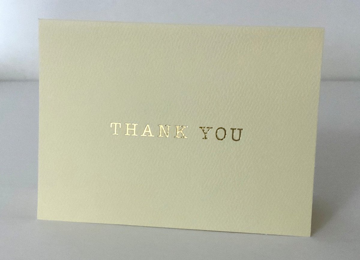 AnemoNormandie's tweet photo. Golden Thank you Card , Blank inside , Ivory , Cream , Appreciation , Manners , Family , Friend , professional
 #Friend #thank #CreamAppreciationManners #CardBlank #AAmazingPaperCraft #EtsyEmail

👉https://t.co/STZEtao0IX https://t.co/aSQnRIWYIX