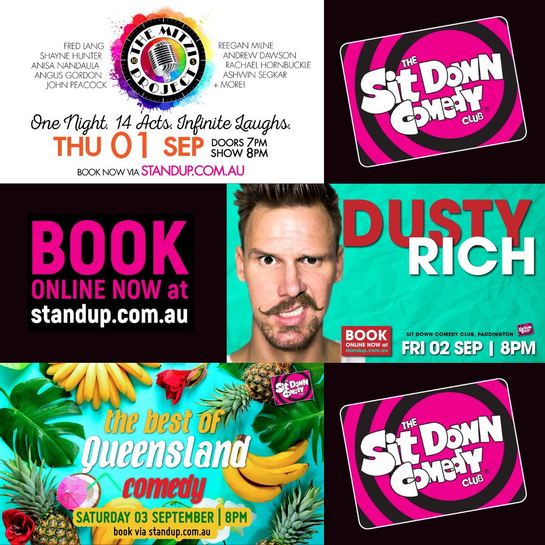 We've got some incredible shows this weekend! There's still a few tickets left so grab them now:

➡️ standup.com.au ⬅️