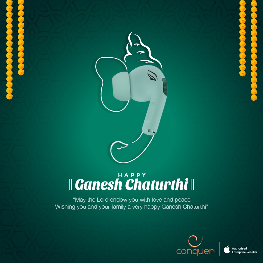 conqtech's tweet photo. Welcome, Ganpati to your home this year for a prosperous and joyous year up ahead. Conquer Technologies wishes you a happy #GaneshChaturthi

 #GaneshChaturthi #BappaMorya #GaneshChathurthi2022 #WelcomeHome #ganpatibappamor https://t.co/my9fPmfcZC
