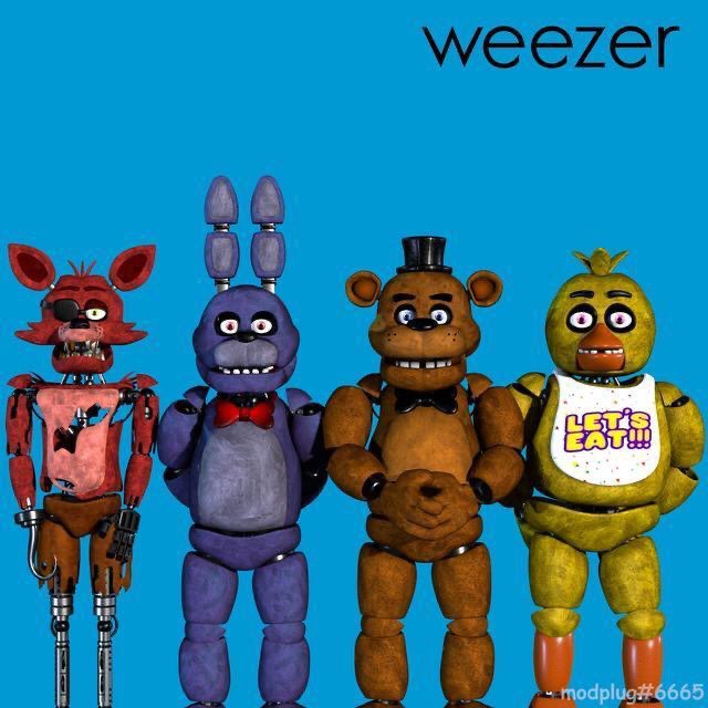 WednesdayWeezer's tweet photo. #weezer #weezerwednesday #wednesday 
#fnaf https://t.co/E1oR42Q6zi