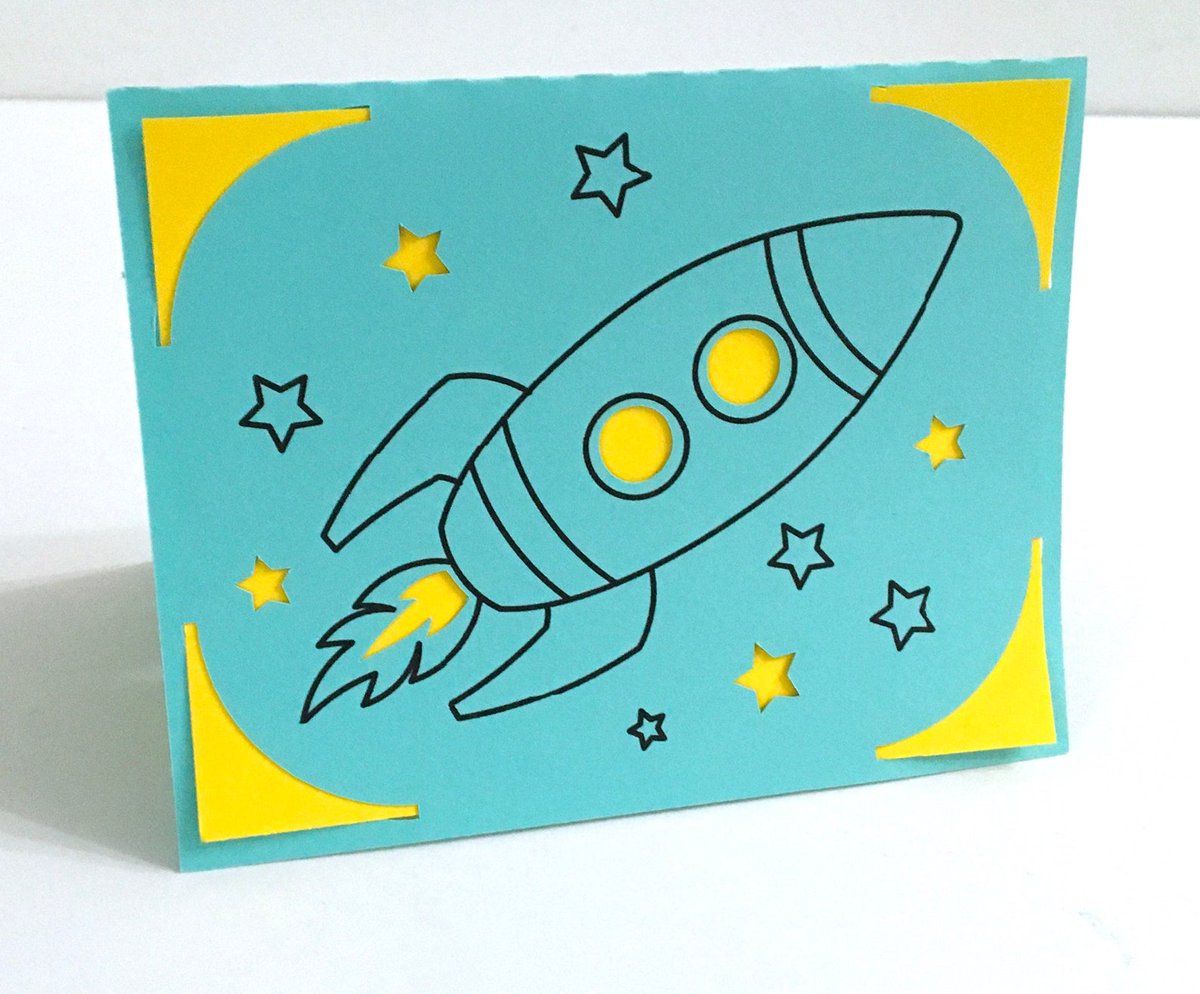 sdh_za's tweet photo. Rocket Card , Blank inside , Printer , Papercut , Kids , Space , Stars , Blue , Yellow , Imagination , Family , Friend
 #YellowImagination #PrinterPapercutKids #Friend #RocketCardBlank #AAmazingPaperCraft #EtsyEmail

👉https://t.co/YI6yREBh7p https://t.co/eY8YoeFHFc