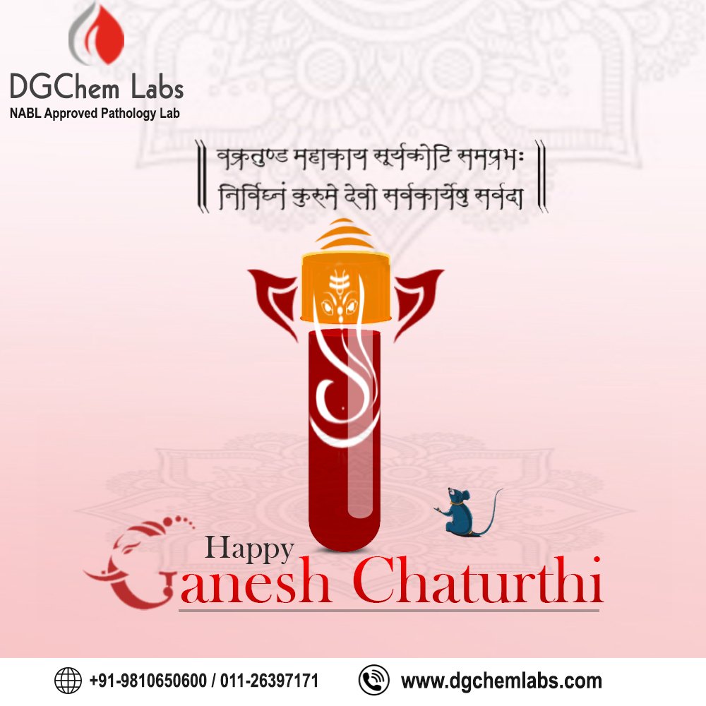 DgchemLabs's tweet photo. May #Ganpati Bhagwan remove all obstacles from our lives - and bless us with love, prosperity &amp; happiness

#DGChemLabs Pvt. Ltd.  wishes you a very happy and prosperous Ganesh Chaturthi.

#GanpatiBappaMorya #Ganpatifestival #GaneshChaturthi2022 #GaneshChaturthi
#VinayakaChaturthi https://t.co/u3zEQNLtre