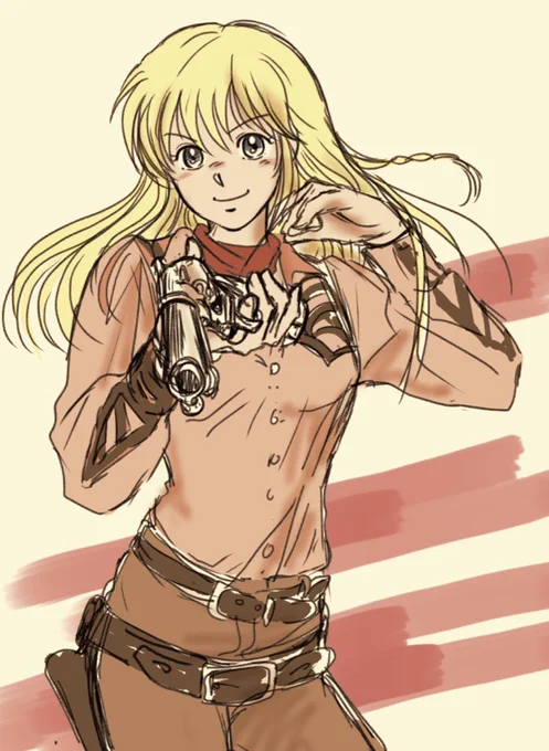 #今月描いた絵を晒そう2022年8月ウエスタン系 