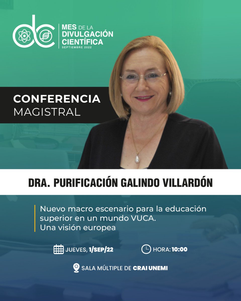 Edwuin J. Carrasquero R. (@guayoyito) on Twitter photo El mes de septiembre será nuestro mes de la Divulgación Científica, y que mejor inicio con la Charla Magistral de Apertura de la Dra. Purificación Galindo <a href="/UNEMIEcuador/">UNEMI ⎪ Universidad Estatal de Milagro</a> <a href="/PuriGalindo/">Puri GALINDO</a> <a href="/patricioyjelena/">Pato Alvarez Muñoz</a> <a href="/FabGuevara/">Fabricio Guevara</a> El mes de septiembre será nuestro mes de la Divulgación Científica, y que mejor inicio con la Charla Magistral de Apertura de la Dra. Purificación Galindo <a href="/UNEMIEcuador/">UNEMI ⎪ Universidad Estatal de Milagro</a> <a href="/PuriGalindo/">Puri GALINDO</a> <a href="/patricioyjelena/">Pato Alvarez Muñoz</a> <a href="/FabGuevara/">Fabricio Guevara</a>