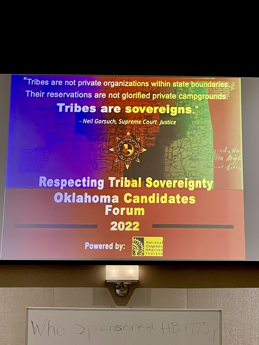 NaomiForOK's tweet photo. Loved speaking at the Respecting Tribal Sovereignty Candidates Forum today.
Thank you to the United Indian Nations of Oklahoma for hosting and to the @MuscogeeNation and @TulsasCasino for the beautiful setting.
#warrioruptovote #respectingsovereignty https://t.co/YctBuKSFY8