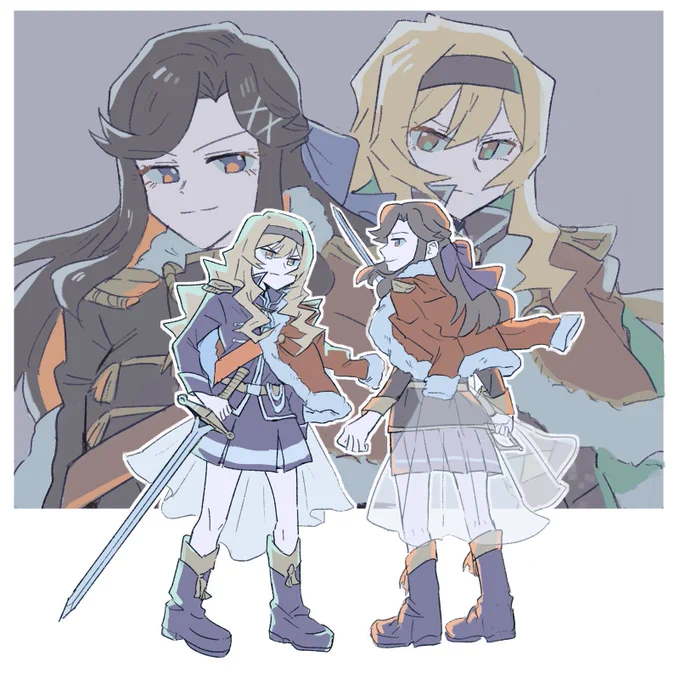 #今月描いた絵を晒そうちさたき、真矢クロ、リクエストのウテナみんなキャラデザがよすぎるのを実感した 