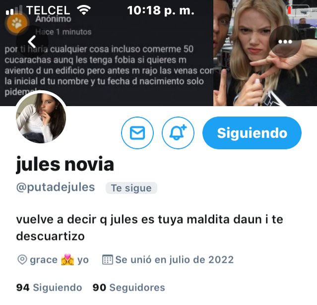 ccignoradites's tweet photo. m gusta todo, tal vez el user algo largo pero esta bien, el header muy lindo realmente y aunque no convine queda bien, la bio es algo larga, pero m gustan las bios largas, más si son esquizos - 10/10 @putadejules https://t.co/vpHu9w8UjU