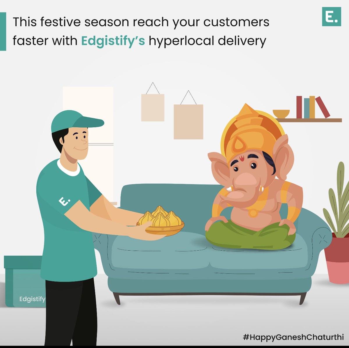 edgistify's tweet image. Let us offer prayers to Lord Ganesh with all our hearts and best of our intentions to seek his blessings and love for a beautiful life... Happy Ganesh Chaturthi.

#edgistify #logistics #warehousing #hyperlocal #ganeshchaturthi #celebration #indianfestival #ganpatibappa