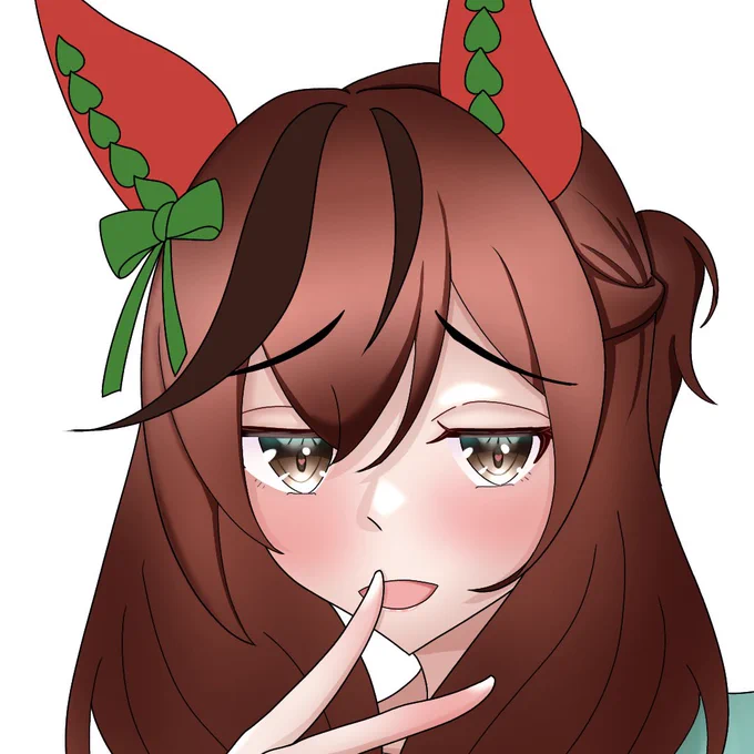 wip髪の塗りが物足りない...(泣) #ナイスネイチャ 