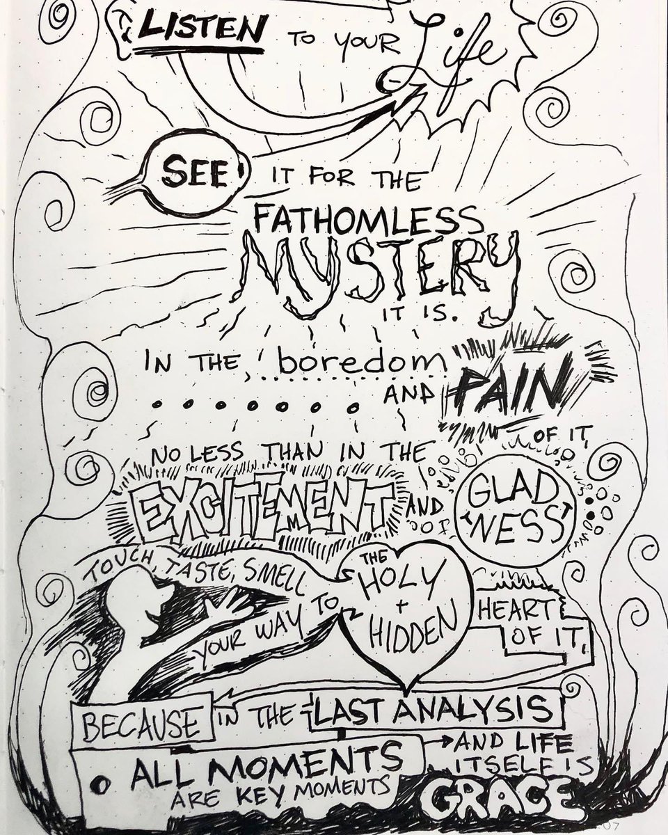StevenPThomason's tweet photo. A #quote from #frederickbuechner in his book Now and Then:A memoir of Vocation. #sketchnotes #visualthinking #visualnotes #inspiration #inspirationalquotes https://t.co/HXIUdqGNGs