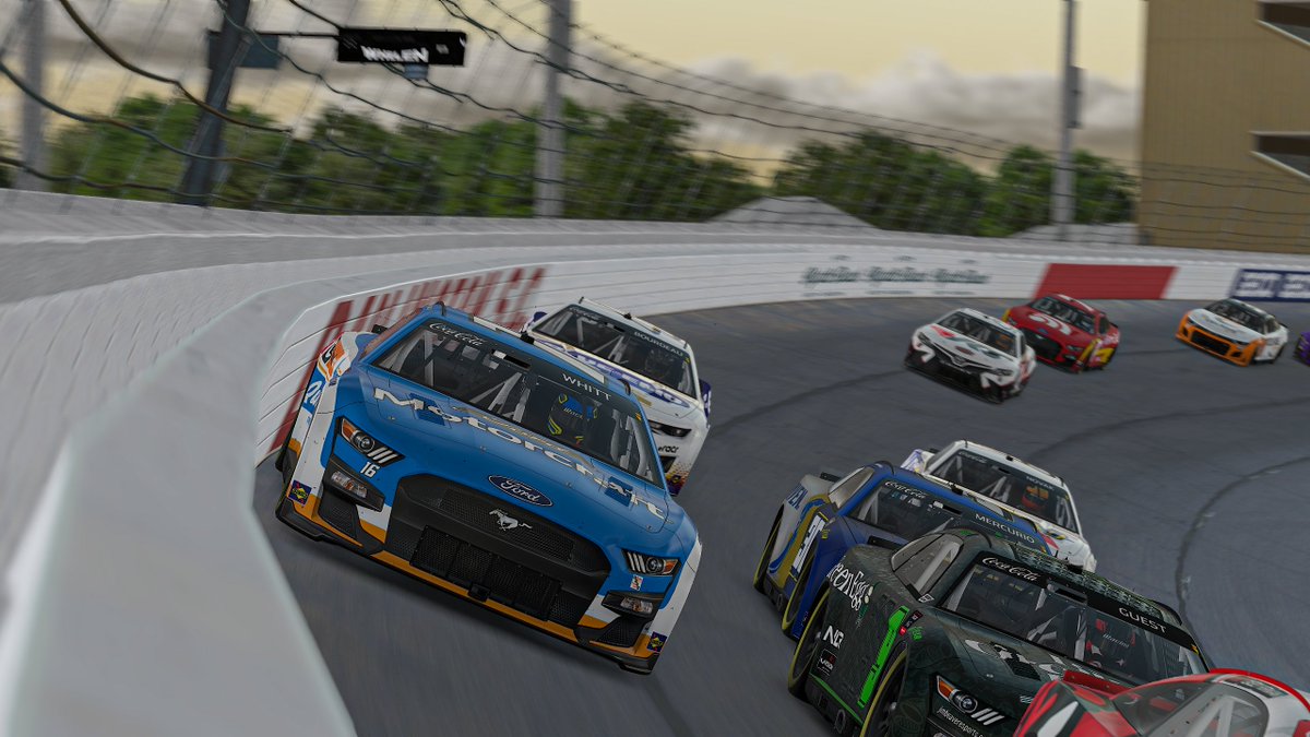 P16 tonight <a href="/TooToughToTame/">Darlington Raceway</a> in the @eNASCARCocaCola <a href="/iRacing/">iRacing</a> Series. Very action-packed race for us, managed to avoid some carnage at the end and grab some decent pts for our team. Onto Bristol in 2 weeks! #iRacing #eNASCAR 

<a href="/woodbrothers21/">Wood Brothers Racing</a> 
<a href="/MQL_Racing/">Motorcraft/Quick Lane Racing</a>