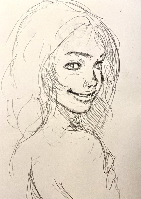#落書き

5分ほどでまとめ。
笑顔は難々しい。 