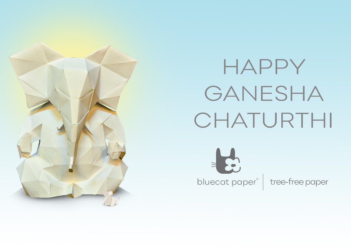 bluecatpaper's tweet photo. Happy Ganesh Chaturthi!
Green Ganesha 
Green BluecatPaper 

#BeTheChange
Choose tree-free paper and save trees🌳🌏❤️

#HappyGaneshChaturthi #Bluecatpaper #treefreepaper #handmadepaper #earthfriendlyproducts #stationery #sustainablepaper # https://t.co/7do1cquJCQ
