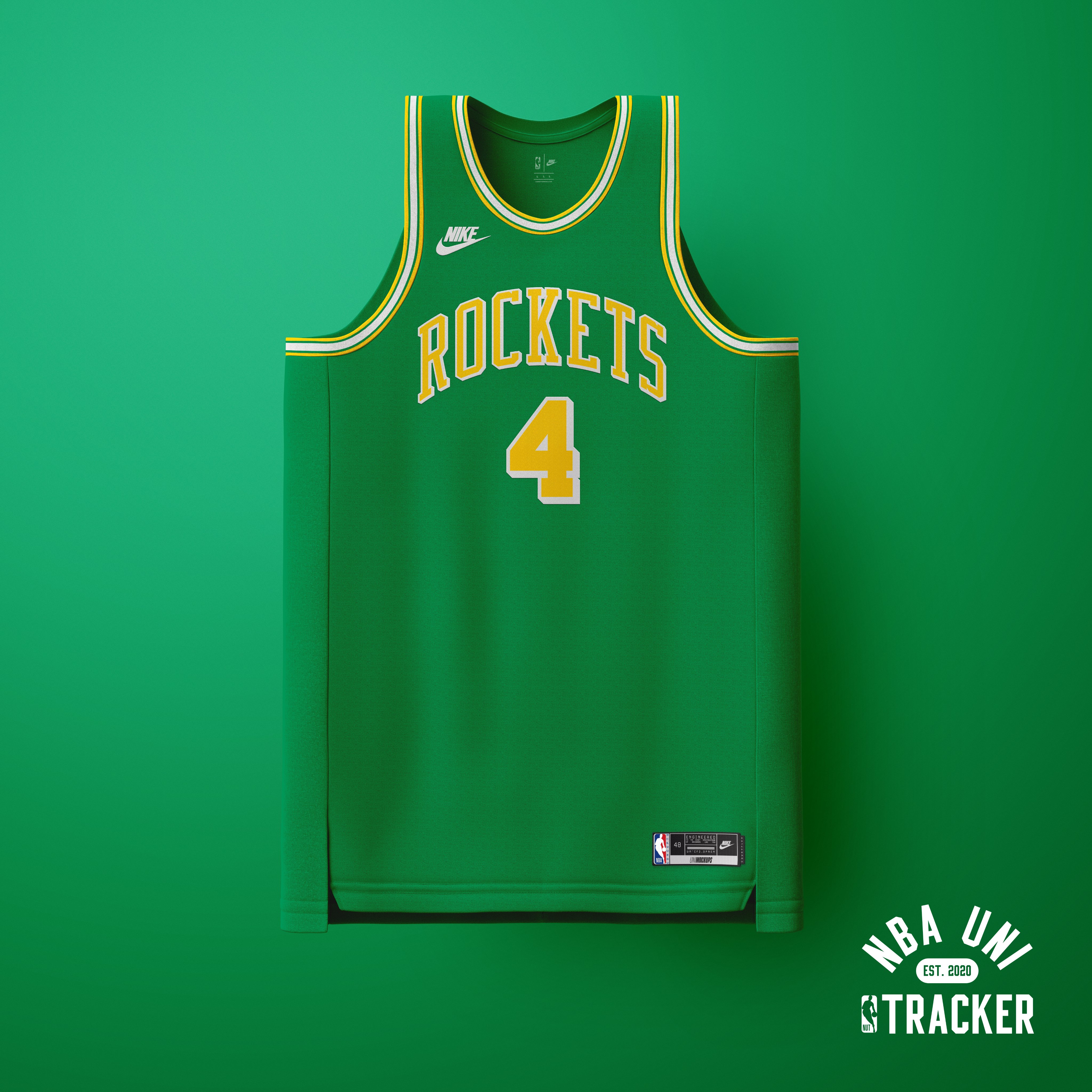 green and yellow rockets jersey