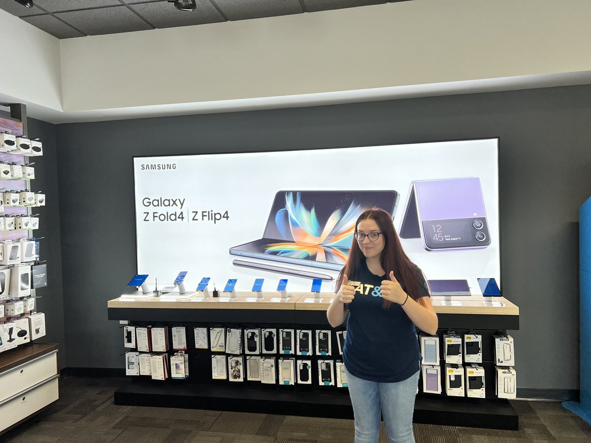 Carol Roberts Brown (@crobertsbrown) on Twitter photo Loving the new Samsung display in Aberdeen.
@theeastregion #ERFlipFold @MASMakeItMatter #LifeAtATT <a href="/LifeAtATT/">Life at AT&T</a> #ATTemployee <a href="/5Stars_DD/">Cassandra Wall</a> <a href="/nmvd1025/">Nathan VanDame</a> <a href="/jerryfornwalt/">Jerry Fornwalt</a> <a href="/404girl/">Betsy Francis</a> Loving the new Samsung display in Aberdeen.
@theeastregion #ERFlipFold @MASMakeItMatter #LifeAtATT <a href="/LifeAtATT/">Life at AT&T</a> #ATTemployee <a href="/5Stars_DD/">Cassandra Wall</a> <a href="/nmvd1025/">Nathan VanDame</a> <a href="/jerryfornwalt/">Jerry Fornwalt</a> <a href="/404girl/">Betsy Francis</a>