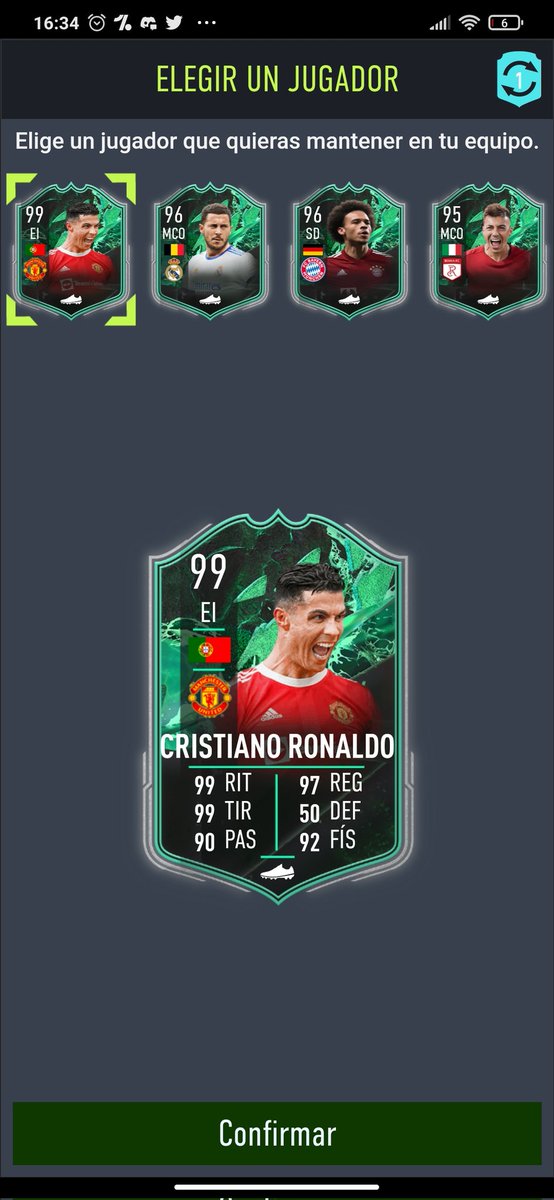 Nikolohh's tweet photo. @FutSheriff First 95+ im realy happy, not a single top player until now 😍 https://t.co/Zu7X0yDTno