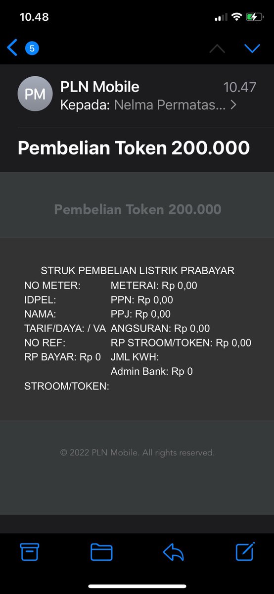 nelmasari's tweet photo. @pln_123 kenapa begini ya? Abis beli token via PLN Mobile kok ga dapet stroomnya sih? Mau beli lagi kan jadi ragu ragu. Mana butuh cepet pula tapi kayak begini! https://t.co/cTRnJD7hQb