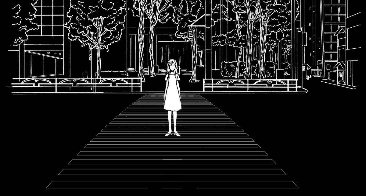 横断歩道微調整。絵を描くのってめんどくさいですね 