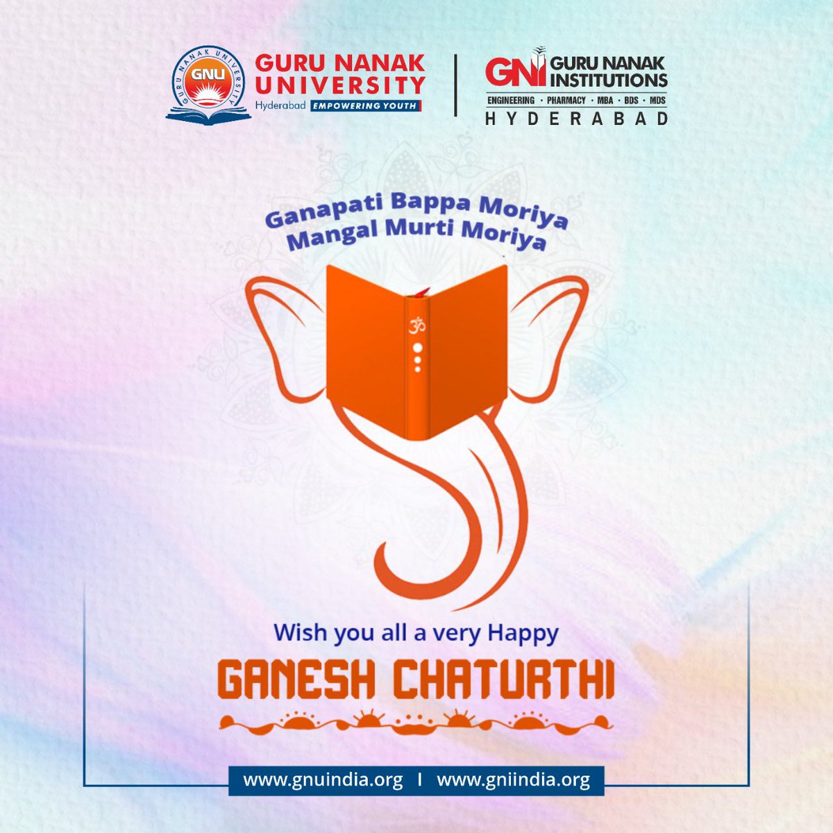 gnibs_hyd's tweet photo. Happy Vinayaka Chaturthi 🙏🏻 https://t.co/GxR6rybsTf