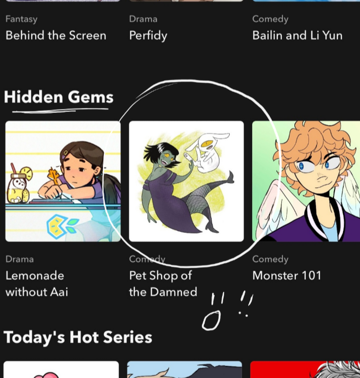 ChandraDraws's tweet photo. I'm shocked! Petshop of the Damned was picked as a #Webtoons Hidden Gem! 

Read it at https://t.co/p4NzB6obhx https://t.co/OviVrAlM7h