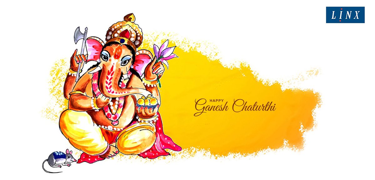Linx_India's tweet photo. Om Gan Ganapatay Namo Namah! 
Shri Siddhivinayak Namo Namah! 
Ashta Vinayak Namo Namah! 
Ganapati Bappa Moraiya!

May Shri Ganesh bring you good luck and prosperity! 
Happy Vinayaka Chaturthi! https://t.co/s1E4NUadSq