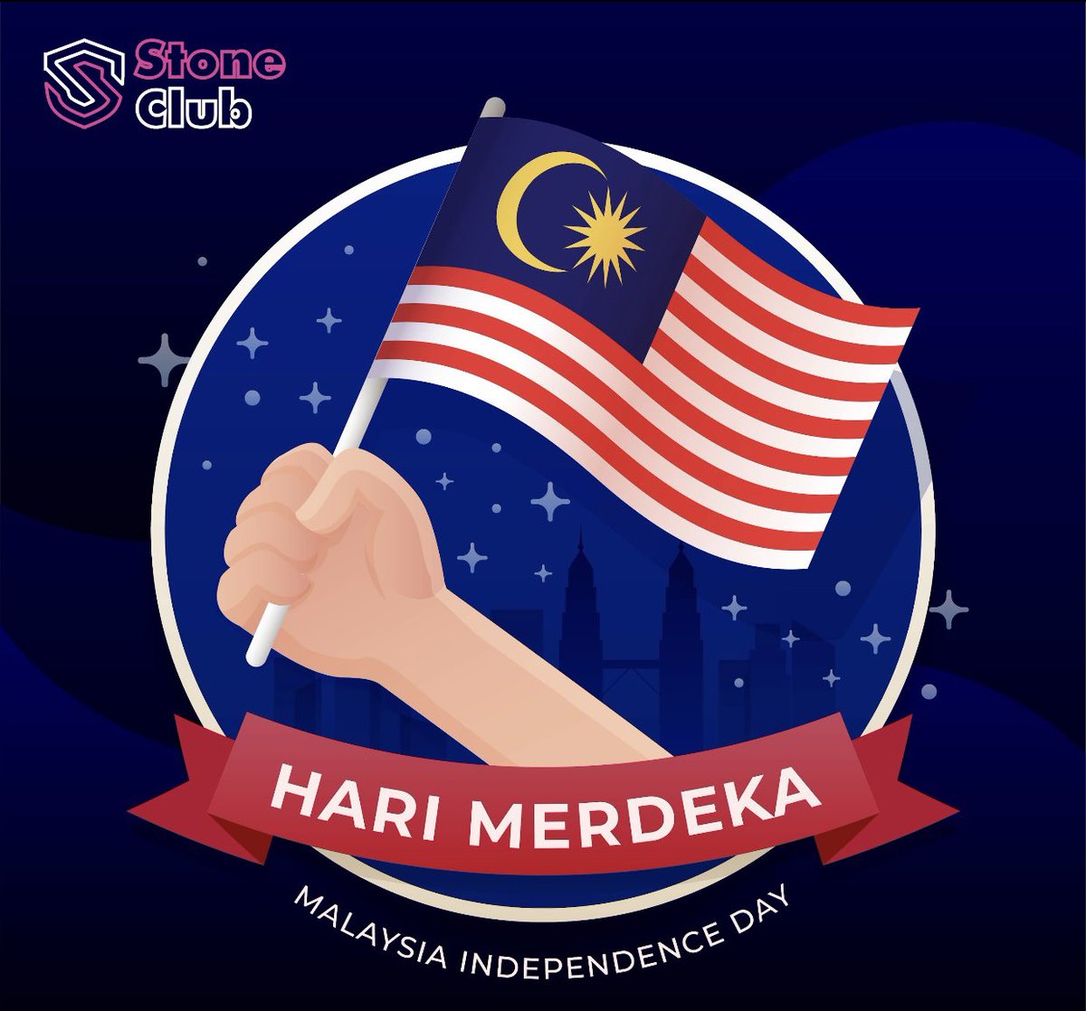 StoneClub5's tweet photo. Let us all come together to help our glorious nation to move forward. 

Happy Hari Merdeka Malaysia National Day 2022! https://t.co/DBSPK5h2Wa