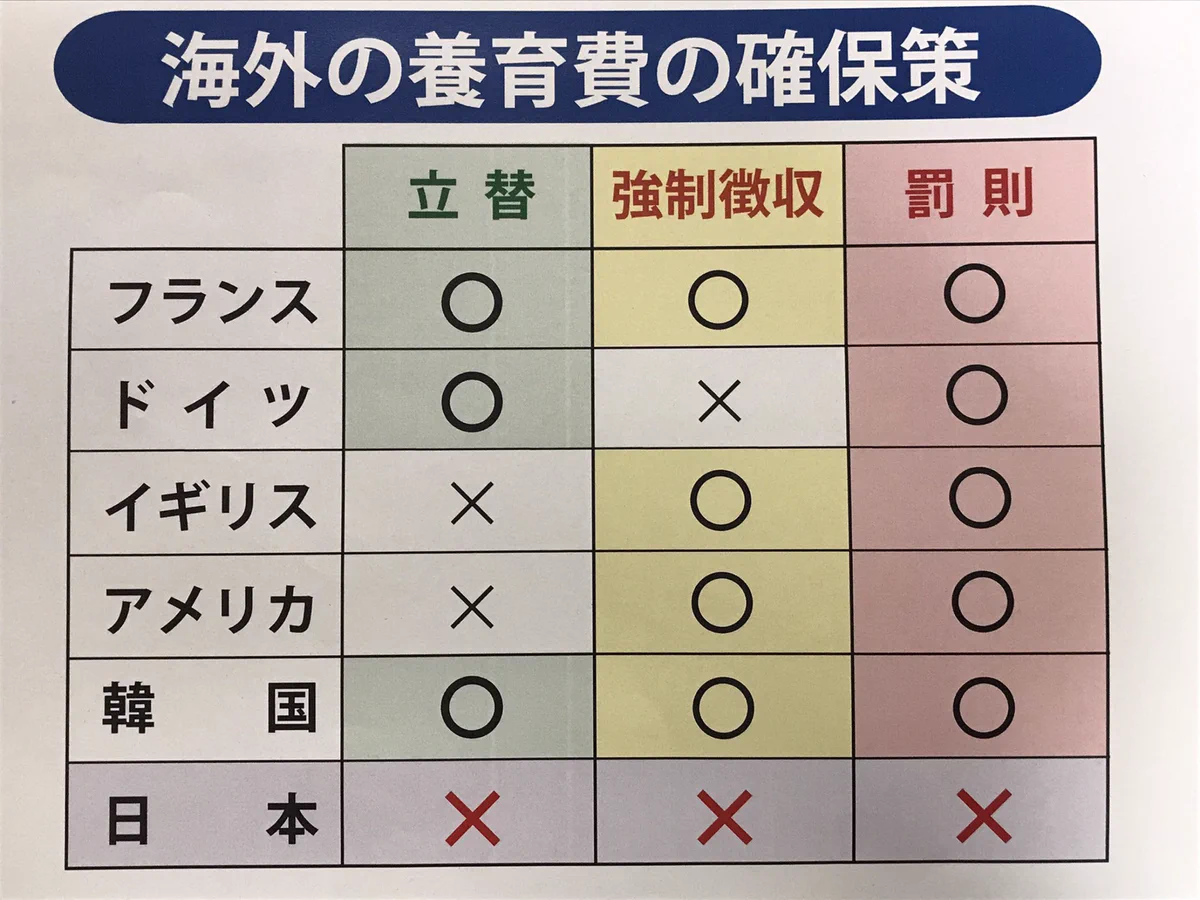 日本の政治は正気じゃない！？海外の養育費確保策がコチラ！