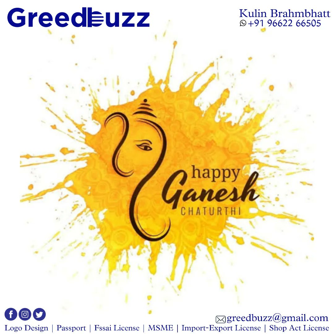 GreedBuzzTweets's tweet photo. Happy Ganesh Chaturthi to Everyone. 

- @GreedBuzzTweets 💙

#GaneshaChaturthi #GreedBuzz https://t.co/Q7PLSycjbf